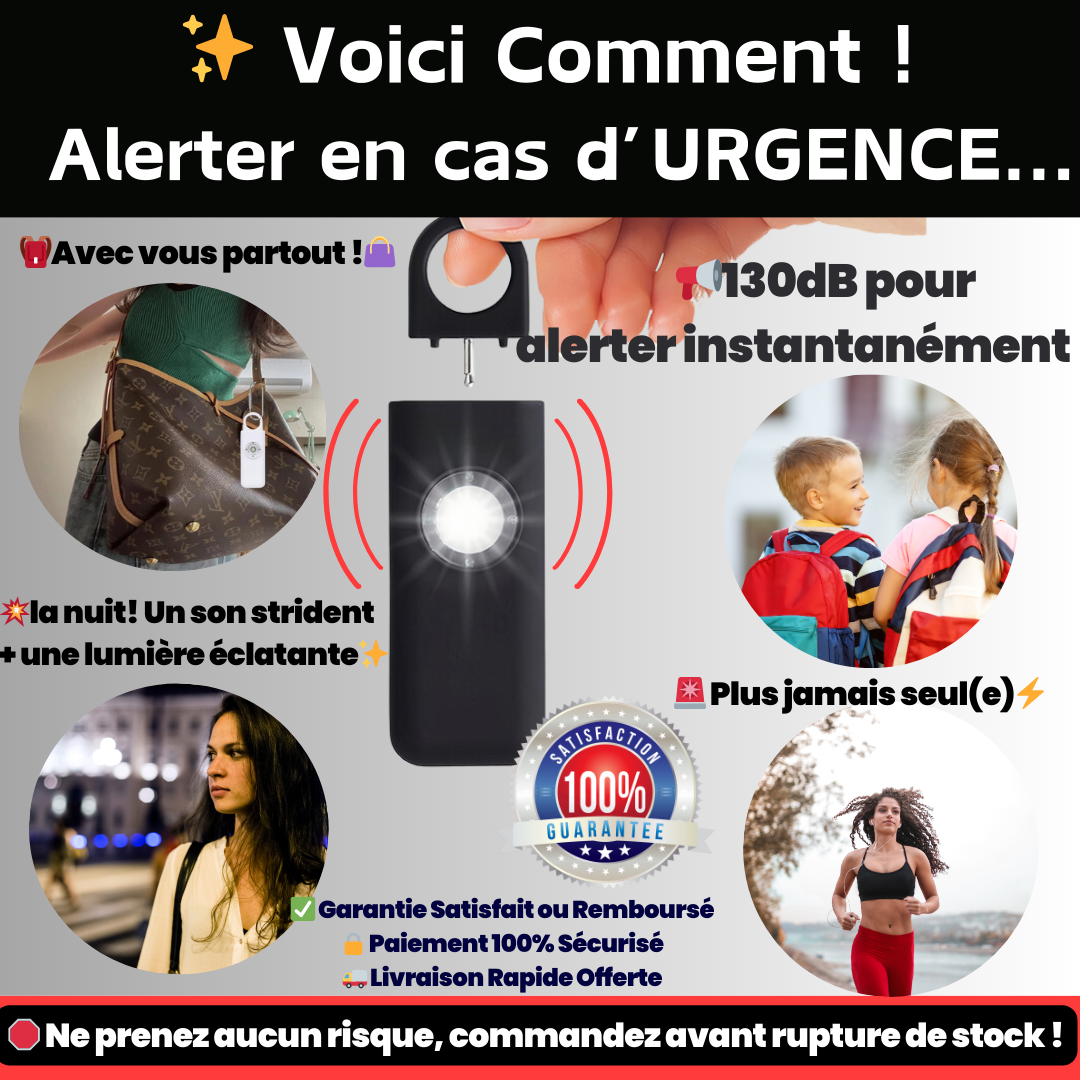 💢Nouveau! Efficace Contre le sentiment d'insécurité...